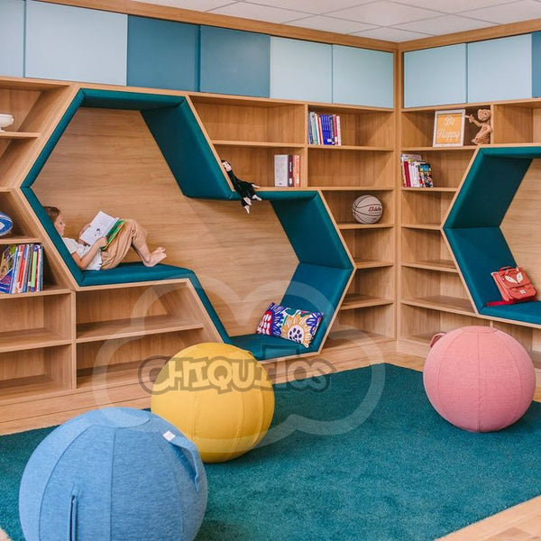 Chiquitos Wooden Nursery Early Montessori Toddler Daycare Baby Furniture Set Kids Bookshelf Reading Room Study Nook Area