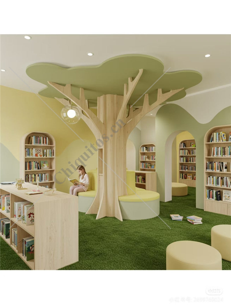 Chiquitos Montessori Kids Library Reading Floor Bookshelf Daycare Cabi ...