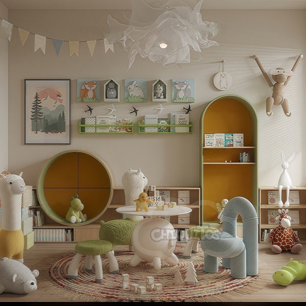 Chiquitos Practical and Beautiful Bookshelf Arrangement Cozy Reading Nooks to Smart Space Use for Kids Room Daycare Center