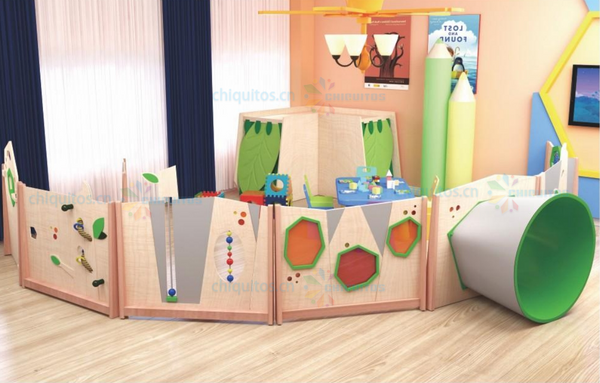 Chiquitos Indoor Modular Play Fence with Activity Panels and Safe Play Area for Toddlers and Kids
