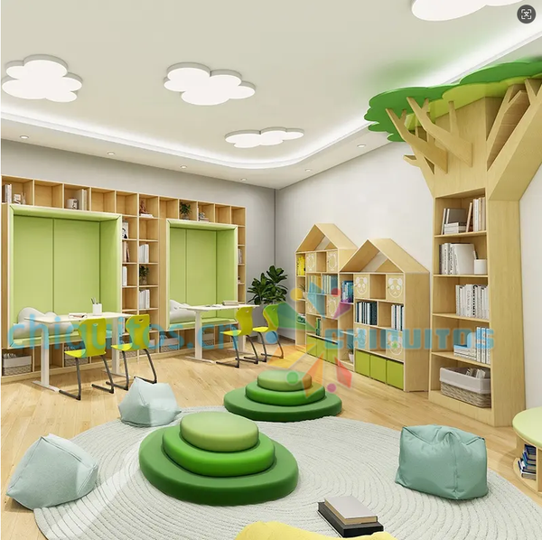 Chiquitos tree shaped bookshelf “”A reading nook is a cozy, dedicated space designed for comfortable reading and relaxation. ”