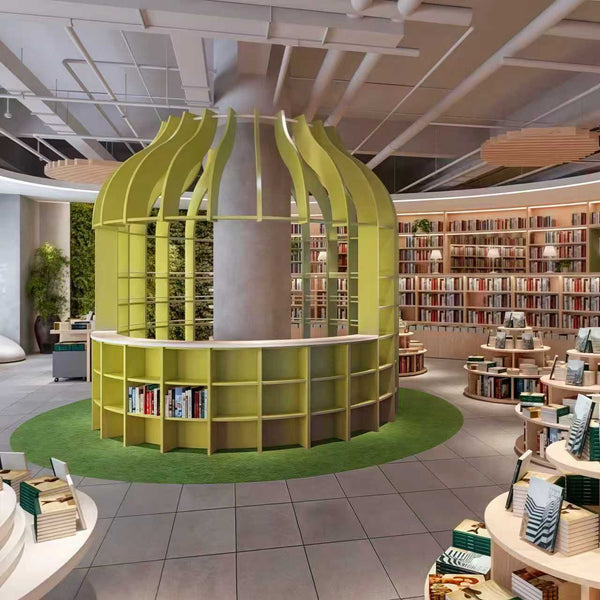 Chiquitos Modern Spherical Bookshelf Unique Circular Library Bookcase Artistic 3D Book Storage Furniture Minimalist Round Rack