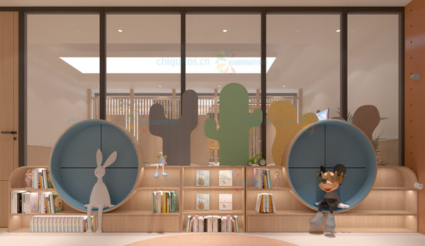 Chiquitos Creative Circle Bookshelf for Kids Fun and Functional Design for Libraries and Learning Spaces