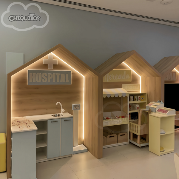 Chiquitos New Standard in Education & Entertainment Children Play Town Innovative Project Designed for Preschool Daycare Center