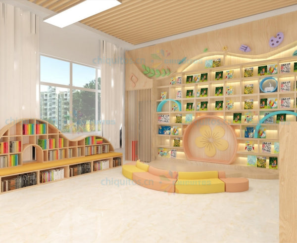 Chiquitos Customizable Kids Library Bookshelf Furniture with Playful Design and Bright Colors for Educational Spaces