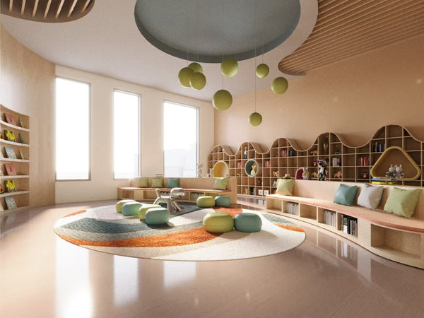 Chiquitos New style library furniture classroom bookshelf Bookstore Wooden Book Shelves preschool kindergarten projects