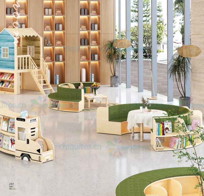 Chiquitos Modern Wooden Kids Library Furniture for Early Education Rea ...