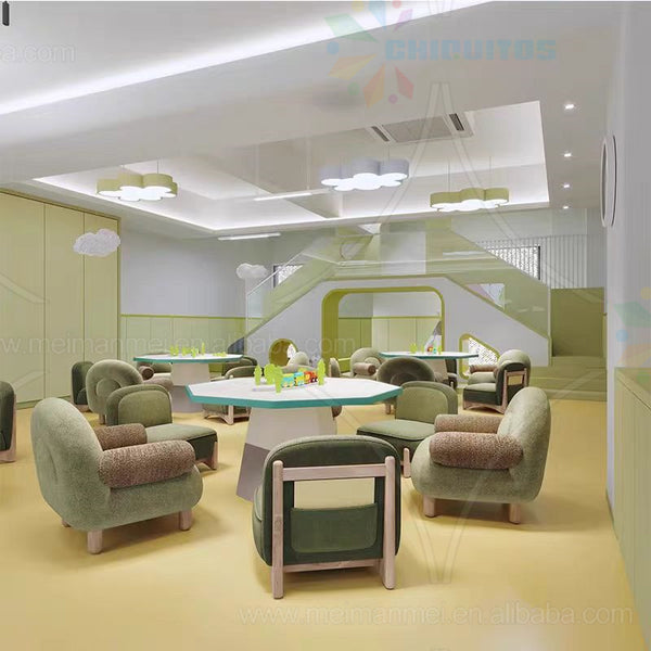 Chiquitos luxury library decorate High Quality Table Dental center children's area tables Villa decoration children's room chair