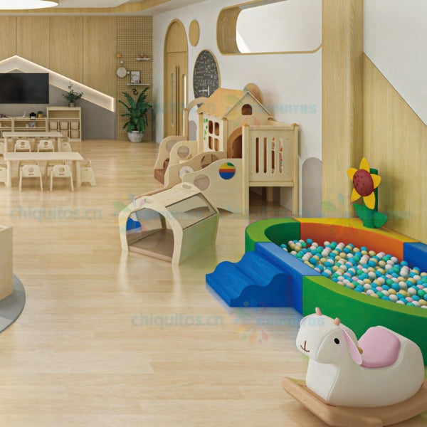 Chiquitos Durable Hexagon Kids Soft Play Sofa Set with Modular Design for Playrooms and Learning Spaces