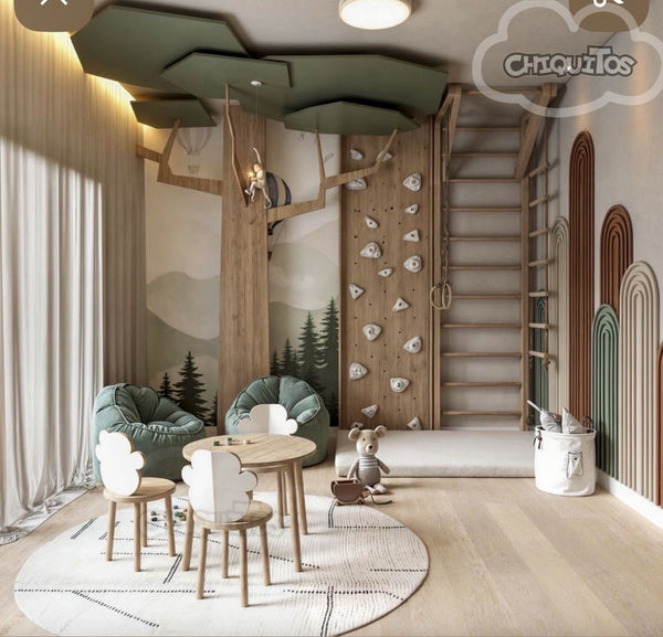 Chiquitos Preschool Classroom Tree Decoration | Montessori Early Learning Center Wall Tree Design for Kids Room