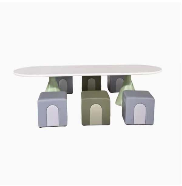 Chiquitos Montessori Wooden Montessori Read Writing Table Chair Set Study creative kids furniture Education Seating Stool
