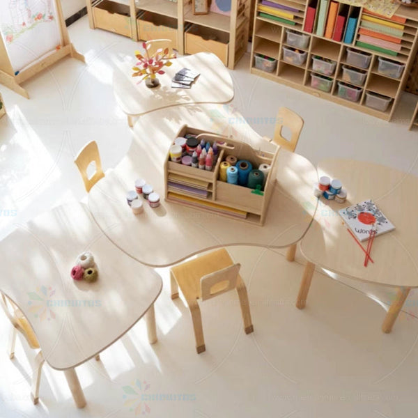 Chiquitos Nursery Kindergarten Preschool Classroom Furniture Table And Chair Set Montessori Baby Daycare Childcare Furniture Set