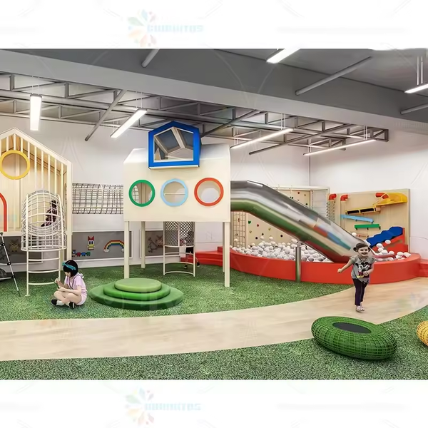 Chiquitos 2024 New Kindergarten Children Physical Training Toys Entertainment Facilities Wooden Playground Park Facilities