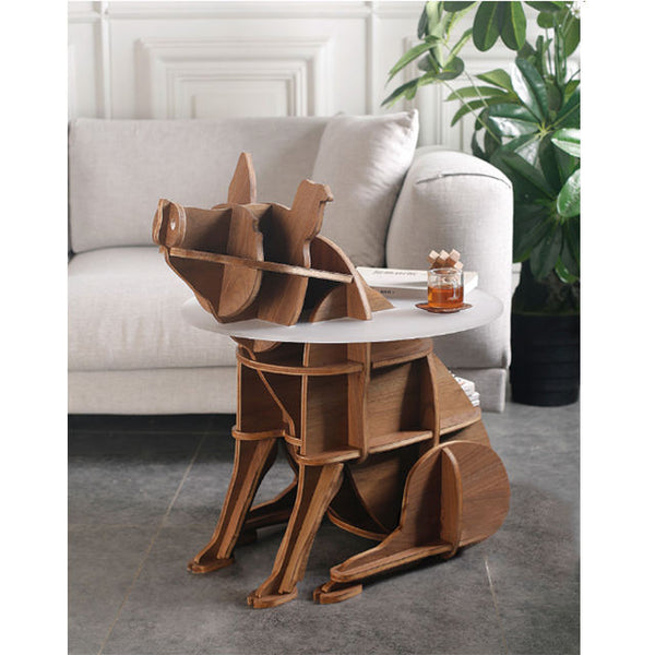 Chiquitos New pig bedside coffee table Nordic solid wood creative furniture contains light luxury home decoration
