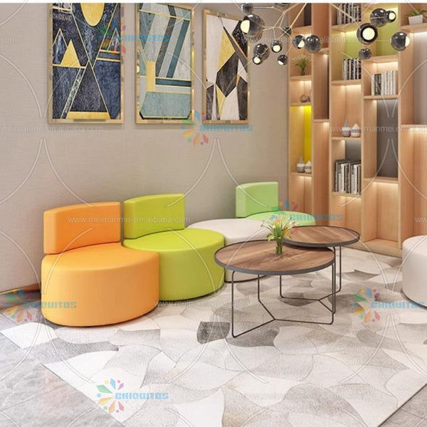 Chiquitos Customized Creative round modular sofa set for waiting room