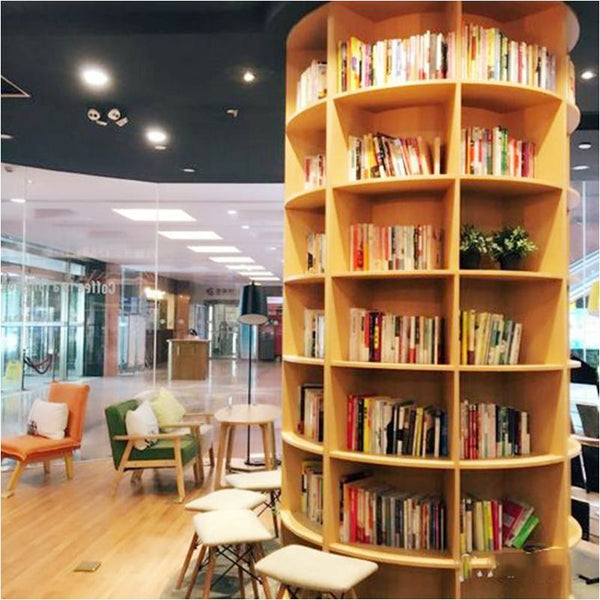 Chiquitos Creative Book Shelf Montessori Luxury Cylindrical bookshelf in library Library BookShelf Library decoration