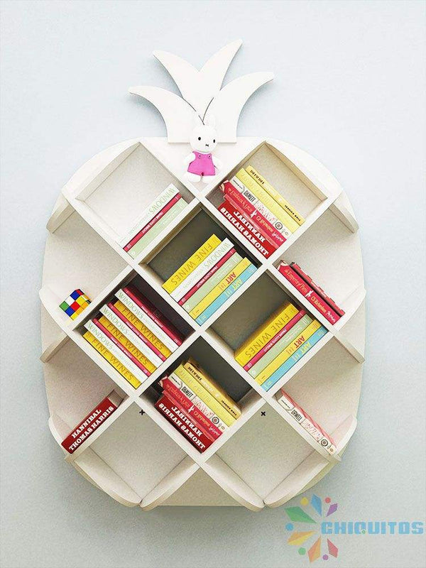 Chiquitos Creative Bookshelves Bookcase Pineapple Shaped Bookshelf Storage Shelf Simple Children's Small Bookcase