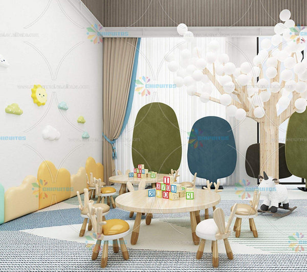 Chiquitos Children's Room Wall Soft Package Anti-Collision Modular Enclosure Kindergarten Wall Decoration Sticker Bed Enclosure
