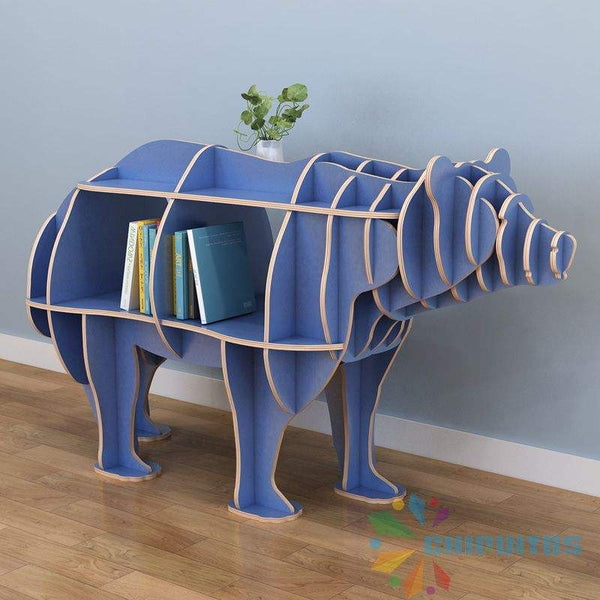 Chiquitos Supplier Children's Animal Wooden Bookcase school creative bookshelf living room library shop window floor decor