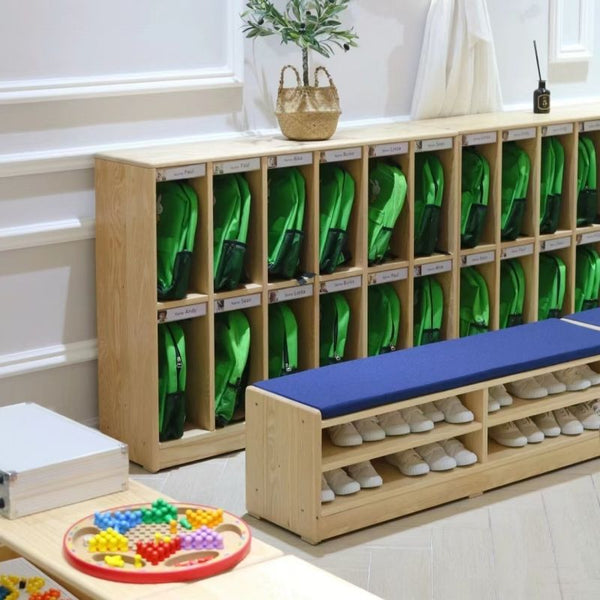 Chiquitos Creative Library Kindergarten Decoration Bookshelf Montessori Daycare Furniture Set library book shelves