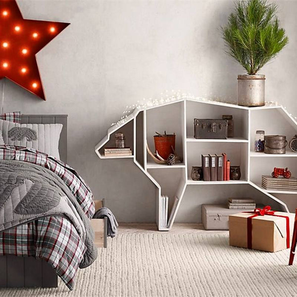 Chiquitos Modern style animal shape creative bookshelf bear shape bookshelf shelf bookshelf Children shelf library decorate