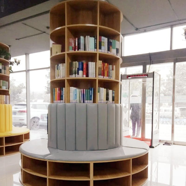 Chiquitos Primary school reading room book bar library floor multi-storey bookshelf male