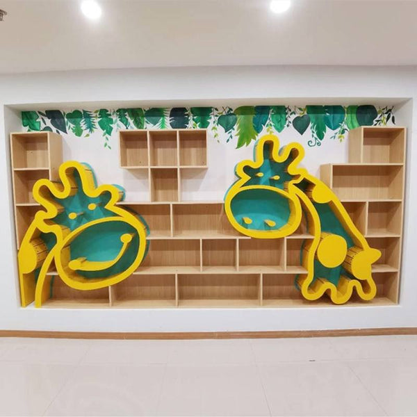 Chiquitos Kids Toy Storage Giraffe shape and Children Multipurpose Shelf for Toddlers to Organize Toys Kindergarten decoration