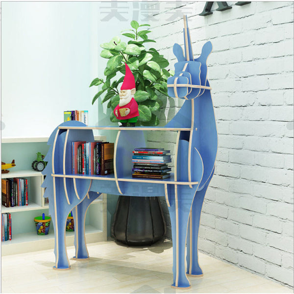 Chiquitos Nordic Unicorn bookshelf shelf window clothing store display shelf creative animal modeling ornaments
