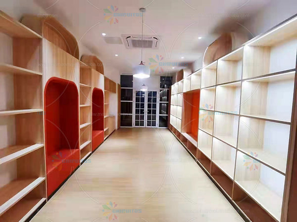 Chiquitos Hot Sale Fashion Environmental Protection Material Bookcases Library Bookshelf library furniture modern decorate