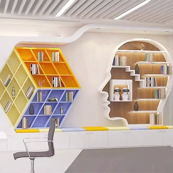 Chiquitos School Library Modern Furniture Bookshelf With Cabinet Wood Rotating Furniture Montessori Wall Nursery Wall Bookshelf