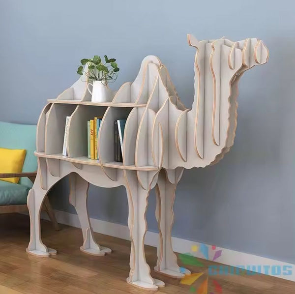 Chiquitos Modern Luxury Camel Shape Living Room Bookshelf Bookcase For Kids luxury library decorate Shop window decoration