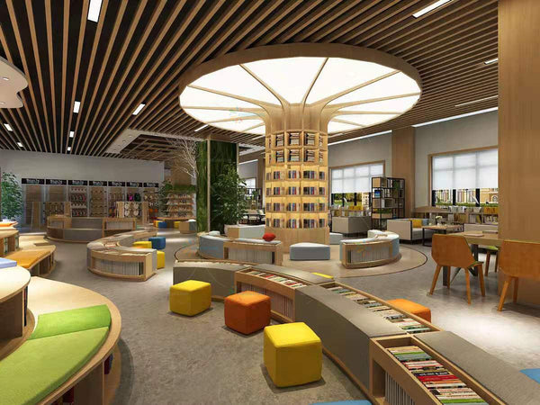 Chiquitos library furniture modern wooden library bookcase Popular Design Reading Tree Shaped Bookshelf