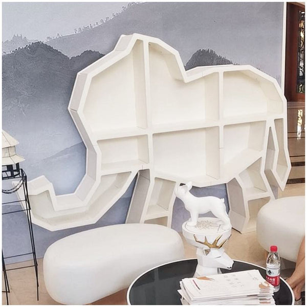 Chiquitos Creative Bookshelf Popular Wood Baby Wooden Wall Luxury library decorate Animal elephant giraffe shape Book Shelves