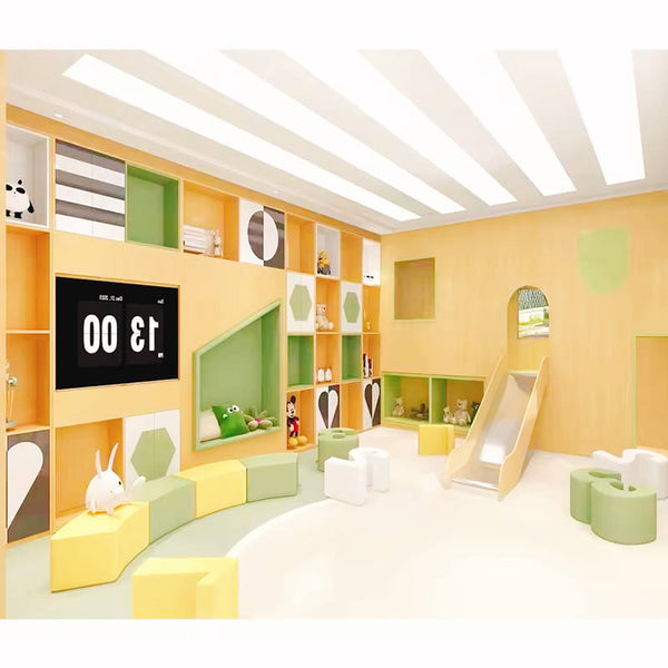 Chiquitos Kindergarten Wall Design Bookshelves Are Suitable Kindergarten With Tables Chairs Bookshelves luxury library decorate