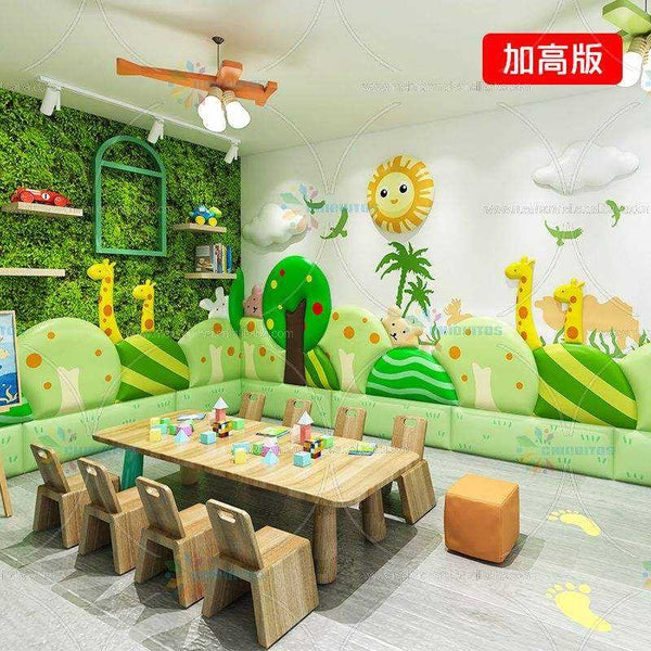 Chiquitos Customized Modular Wall Enclosure Decoration Early Education Center Kindergarten Anti-Collision Stickers Baby room