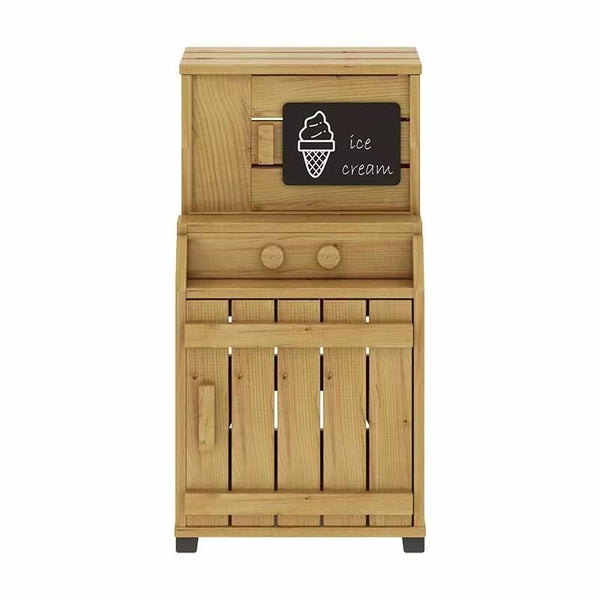 Chiquitos Outdoor Camping Furniture Solid Wood Refrigerator Ice Cream Play Area Sales Cabinet