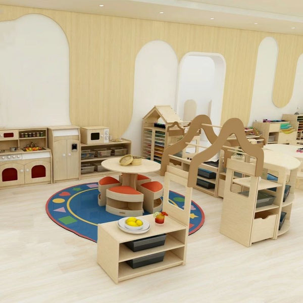 Chiquitos High Quality Study Table Child Gaming Solid Wood Chair And Table Set Kids Play Table Chair Set kindergarten supplies