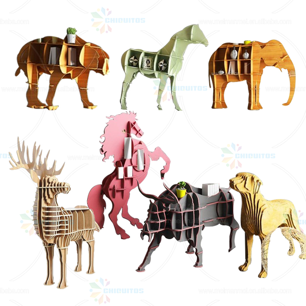 Chiquitos Animal Creative Shaped Library-Wall-Bookshelves Storage Rack library shelves kids luxury library decorate