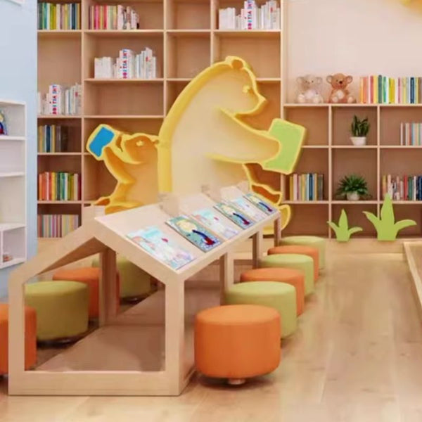 Book Shelf libreria bambini Tree Popular High Quality Kids Book Shelf For Daycare Penguin bookcase luxury library decorate