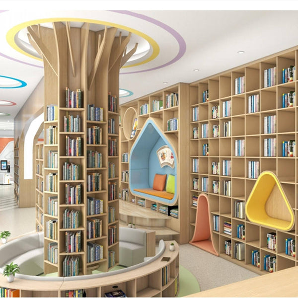 Chiquitos Library Book Shelves Bookstore Furniture Wooden Library Bookcases Wood Bookshelf Library