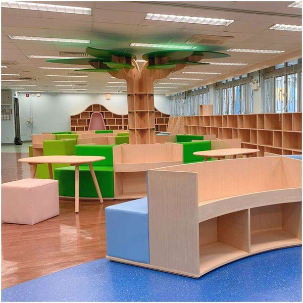 Chiquitos Creative kids Bookshelf libreria bambini Hot Sale Display Modern Tree Book Case Wooden school Bookshelf