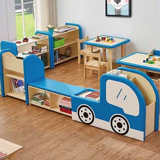 Chiquitos Boutique Car Child Care Combination Sofa Doll Home Corner Combination Bookcase Early Childhood Center storage cabinet