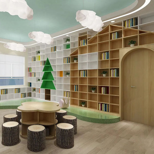 Chiquitos Custom New Design Wooden Toy Shelf bookshelf Storage Cabinet Set high quality kindergarten furniture