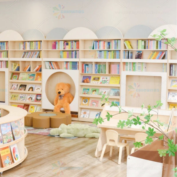Chiquitos Full Solid Wood Bookshelf for Children storge cabinet Whole Wall Household Combination Lockers Eco-Friendly Bookcase