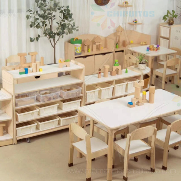 Chiquitos Design With Kids Furniture Sets and Daycare Furniture Wholesale Table Chair Set Furniture Wooden Activity Table Chair