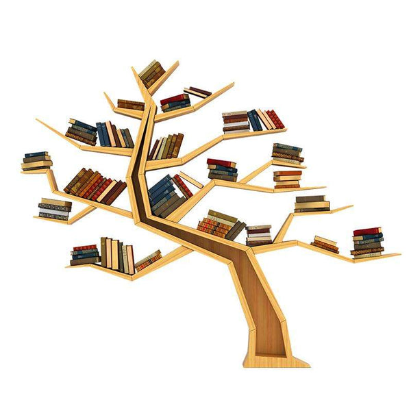 Chiquitos School Library Modern Furniture wooden bookshelves kids library decorate Tree Shaped Bookshelf Preschool Furniture