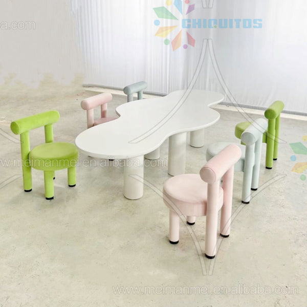Chiquitos Multi-purpose children's table and chair Manual entertainment game Learn to write Cloud shaped table