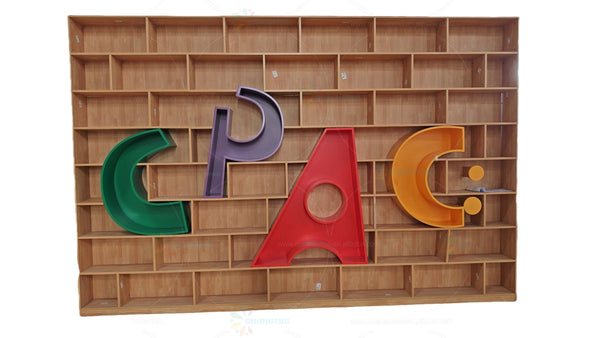 Chiquitos Customized Children Library Room Furniture Alphabetic bookshelf For kids library decorate furniture Reading Room