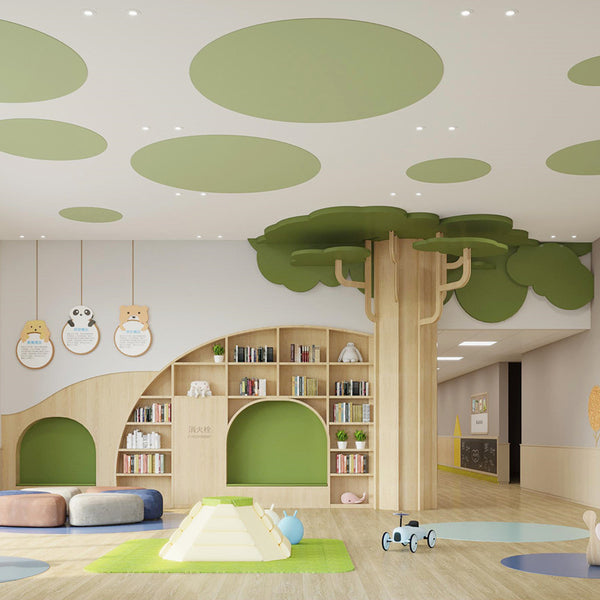 Chiquitos Customized kindergarten day care bookcase bookcase combination children's school furniture Wooden table and chair set