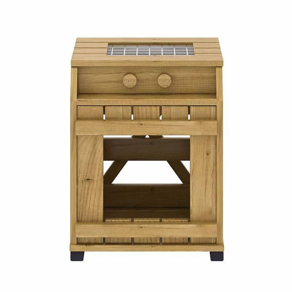 Outdoor Camping Furniture Solid Wood Barbecue Cabinet